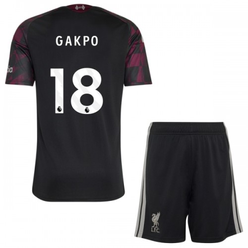 Virallinen Fanipaita + Shortsit Liverpool Gakpo 18 Kolmas Pelipaita 2026-27 - Lasten Virallinen Fanipaita + Shortsit Liverpool Gakpo 18 Kolmas Pelipaita 2026-27 - Lasten