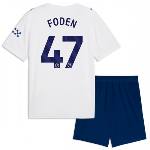 Virallinen Fanipaita + Shortsit Manchester City Foden 47 Kolmas Pelipaita 2026-27 - Lasten Virallinen Fanipaita + Shortsit Manchester City Foden 47 Kolmas Pelipaita 2026-27 - Lasten