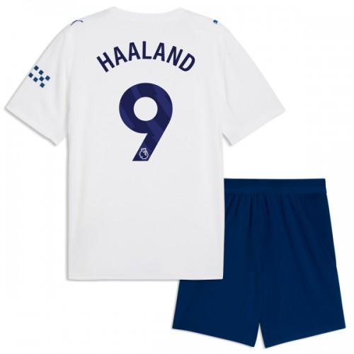 Virallinen Fanipaita + Shortsit Manchester City Haaland 9 Kolmas Pelipaita 2026-27 - Lasten Virallinen Fanipaita + Shortsit Manchester City Haaland 9 Kolmas Pelipaita 2026-27 - Lasten